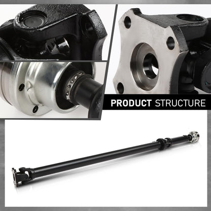 G-PLUS Rear Drive shaft Driveshaft Assembly Compatible with Ford Explorer Sport Trac 2007-2010 V6 4.0L, V8 4.6L Crew Cab Pickup 4WD Black