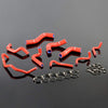 G-PLUS Silicone Radiator Hose Kit w/Clamps Compatible with Mazda MX5 MX-5 Miata NA6CE B6ZE 1.6L 1889-1993 (Red 9 PCS)
