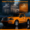 G-PLUS Headlights Fit Ford F150 2004-2008/Lincoln Mark LT 2006-2008 Clear Lens Black Housing Amber ReflectorBumper Headlamps,faros delanteros