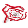 G-PLUS Silicone Radiator Hose Pipe Kit Clamps Compatible With 1995-1999 Mitsubishi Eclipse Turbo Coolant,Red