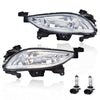 G-PLUS Front Bumper Fog Light Assembly Compatible with Sonata 2011 2012 2013 Clear Lens Driving Fog Lamps w/881 27W Bulbs Pair 92201-3Q000, 92202-3Q000