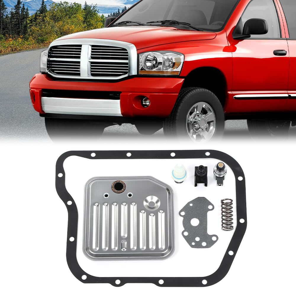 G-PLUS Transmission Filter Kit Solenoid & Sensor Fit all Chrysler Dodge Jeep Products,46RE / 47RE / 48RE / A518 / A618 automatic transmission 2000-On