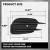 G-PLUS Front Bumper Grille Fog Light Cover Trim Compatible with Benz E-Class W213 E200 E260 E300 E350 E400 Sport 2016-2020 2138856700