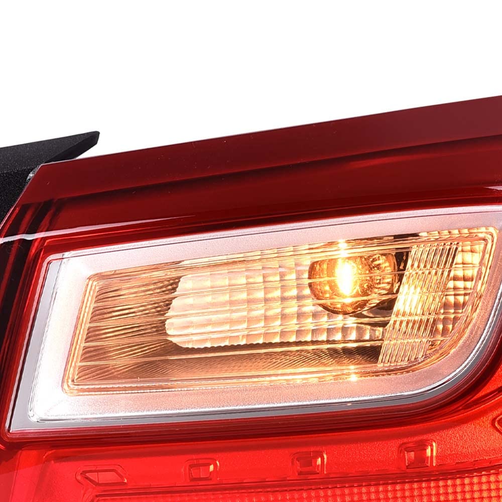 G-PLUS Rear Outer Right Tail Light Assembly Compatible with Chevy Malibu XL 2016 2017 2018 2019 2020 2021 2022 Rear Brake Lamp Luces Traseras, 84132377, Red Lens
