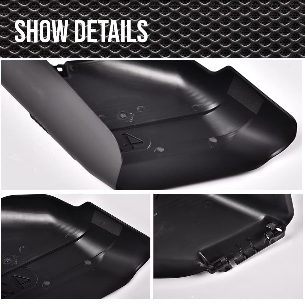 G-PLUS 1PC 42" Deflector Shield W/Mounting Hardware Chute Cover Black Compatible with Craftsman,Mower Deck Deflector Shield Kit