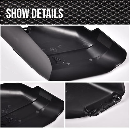G-PLUS 1PC 42" Deflector Shield W/Mounting Hardware Chute Cover Black Compatible with Craftsman,Mower Deck Deflector Shield Kit