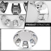 G-PLUS Wheel Center Caps Chrome 4pcs Hub Cap Compatible with GMC Sierra 2500HD 3500HD 2015-2020 22909152