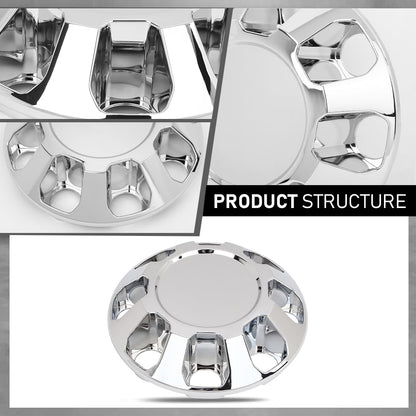 G-PLUS Wheel Center Caps Chrome 4pcs Hub Cap Compatible with GMC Sierra 2500HD 3500HD 2015-2020 22909152