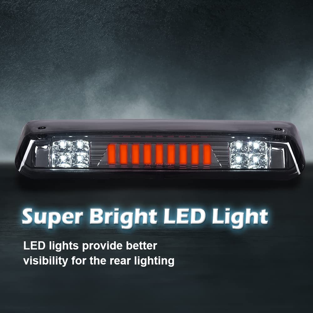 G-PLUS Rear LED Bar Type I High Mount Stop Ligh Third Brake 3rd Light Cab Roof Center Mount Brake Stop Tail Cargo Lamp Compatible with 2004-2008 Ford F150/Lobo
