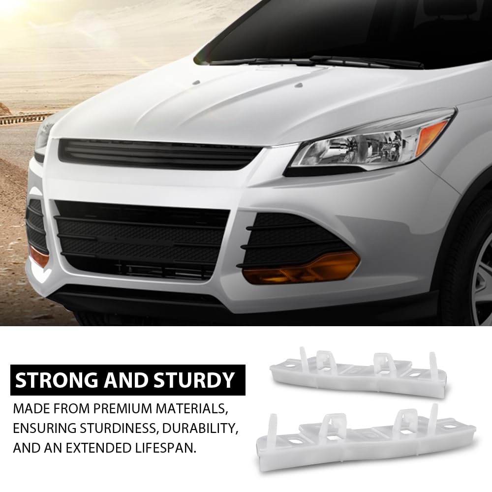 G-PLUS Front Bumper Retainer Support Bracket, Compatible with Ford Escape SEL 2013/ Escape (Submodel: S, SE, Titanium) 2013-2016, CJ5Z17C946A, FO1043129