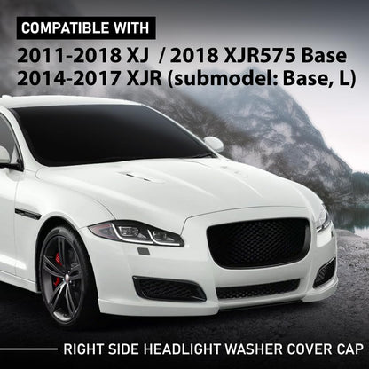G-PLUS Headlight Washer Cover Cap Right Side Compatible with Jaguar XJ 2011-2018,Fit Jaguar XJR (submodel: Base, L) 2014-2017,Fit Jaguar XJR575 Base 2018