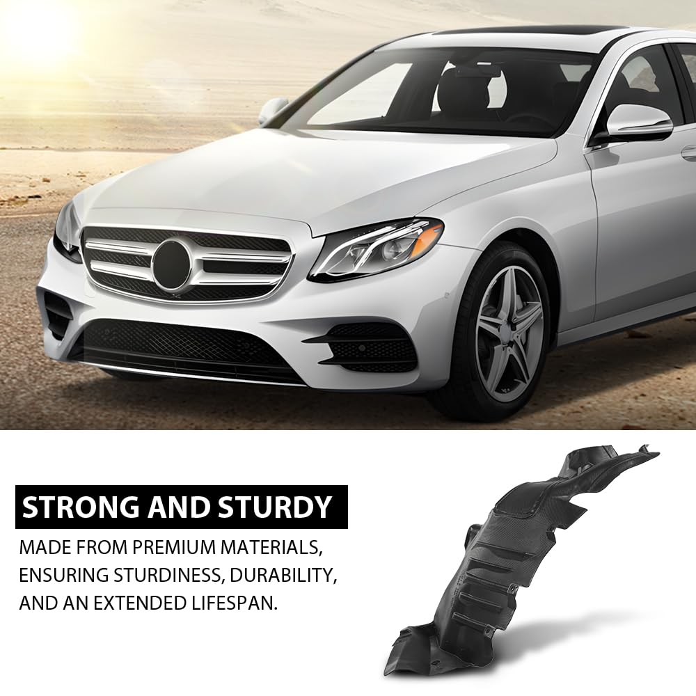G-PLUS Front Left Side Fender Liner Compatible with Benz E400 2015-2017,Fit Benz E550 2014-2017,Fit Benz E350 2014 MB1248176