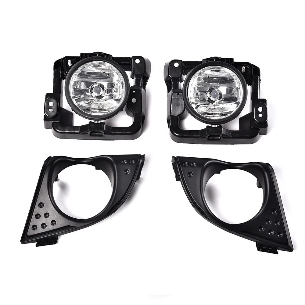 G-PLUS Fog Lights Assembly Left Driver Right Passenger Side Compatible with 2009-2010 Acura TSX Fog Lights Housings Shell with Bulbs and Brackets