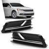 G-PLUS Bumper Lower Fog Light Cover Right and Left Side Compatible with Volkswagen Passat 2016-2019 561854661LRYP, 561854662GRYP, VW1038145, VW1039145