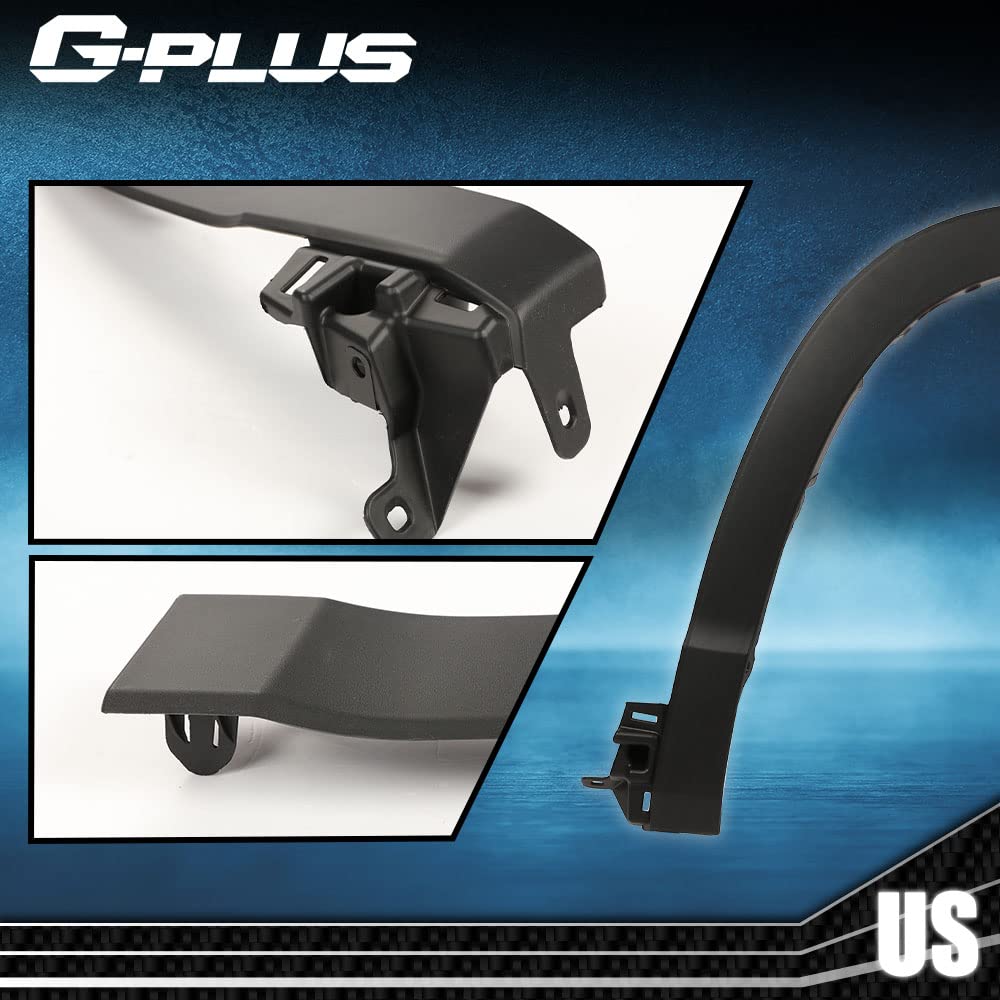 G-PLUS Front Fender Flares Compatible with Toyota Highlander 2014-2018, Left & Right Side Wheel Arch Molding Fender Trim 750850E010, 750860E010