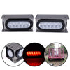 G-PLUS LED Trailer Steel Box Kit Light,Compatible with Trailer/Truck W/ 6" Oval Tail Light & 2" Marker Lamp Brake Lights Clear Lens Tail Lights Luces Traseras Assembly