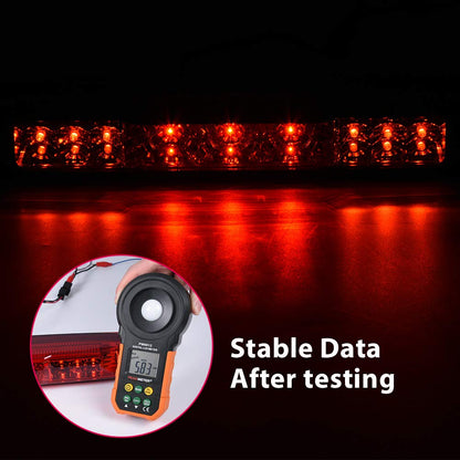 G-PLUS Compatible with Chevy Silverado/GMC Sierra 1500 2500HD 3500HD 2007-2013 Led Third 3rd Brake Cargo Light Rear High Mount Stop Lamp Replacement Red Lens Waterproof