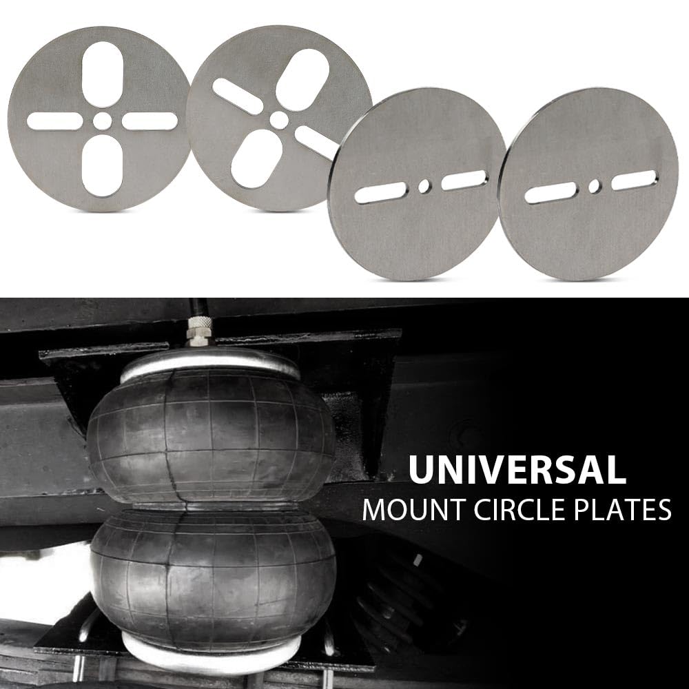 G-PLUS Universal Air Ride Mount Plates Upper Lower Dual or Single Port 2500 2600 Bags