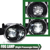 G-PLUS Fog Lights Assembly Compatible with 2019 2020 Nissan Altima 4-Door Sedan S SL SR SV Front Bumper Fog Lights w/Bulb Clear Lens LED Fog Lamps,Passenger (Right)