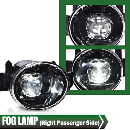 G-PLUS Fog Lights Assembly Compatible with 2019 2020 Nissan Altima 4-Door Sedan S SL SR SV Front Bumper Fog Lights w/Bulb Clear Lens LED Fog Lamps,Passenger (Right)