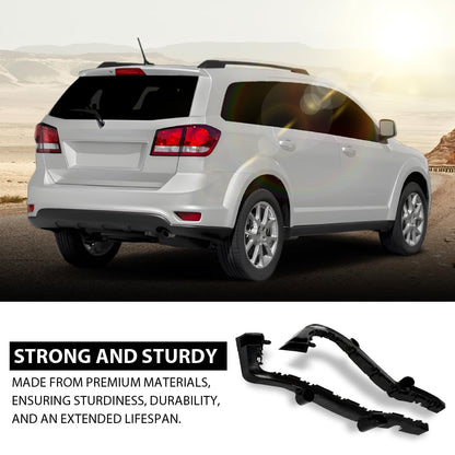 G-PLUS Rear Outer Bumper Brackets Support Compatible with Dodge Journey 2014-2020 Black 68190681AD,68190680AD
