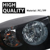 G-PLUS Headlights Assembly Left and Right Side Compatible with Dodge Ram 1500 2006-2008/Fit Dodge Ram 2500 3500 2006-2009 Smoke Lens Black Housing Amber Reflector 68003125AD 68003124AD