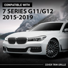 G-PLUS Grille Cover Trim for BMW 7 Series G11 G12 2015-2019 Front View