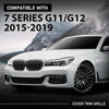 G-PLUS Front Center Grille Cover Trim, Compatible with BMW 7 Series G11/G12 2015-2019, 51137347382