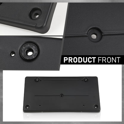 G-PLUS Front Bumper License Plate Holder Mounting Bracket Compatible with Discovery 4 / LR4 2010-2016 Black