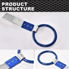 G-PLUS JDM Tsurikawa Ring Round Subway Train Bus Car Handle Hand Straps Drift Charm, Rear Bumper Warning Ring (Blue)