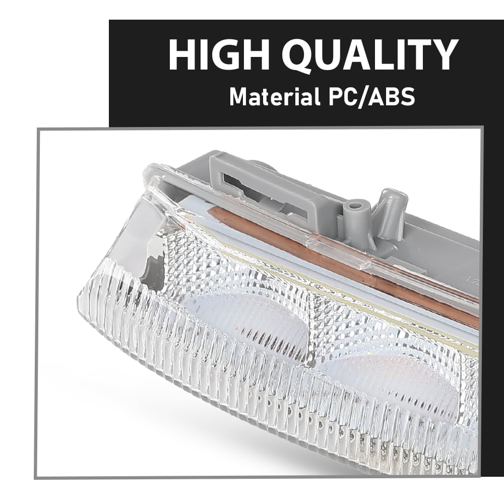 G-PLUS LED Fog Lights Daytime Running Lamps Pair, Compatible with Benz C250 C300 C350 E400 E63 SLK250 SLK300 SLK350 2012-2016, LH & RH 2PCS, 2049069000, 2049068900