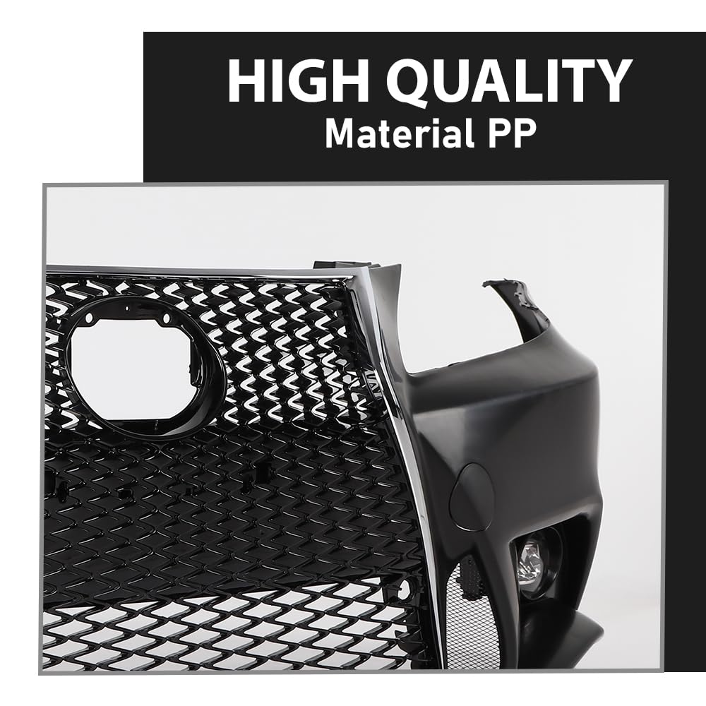 G-PLUS Front Bumper Set(Front Bumper & License Plate) Compatible with LX IS IS250 IS350 14+ F-Sport 2006-2013 2Pcs