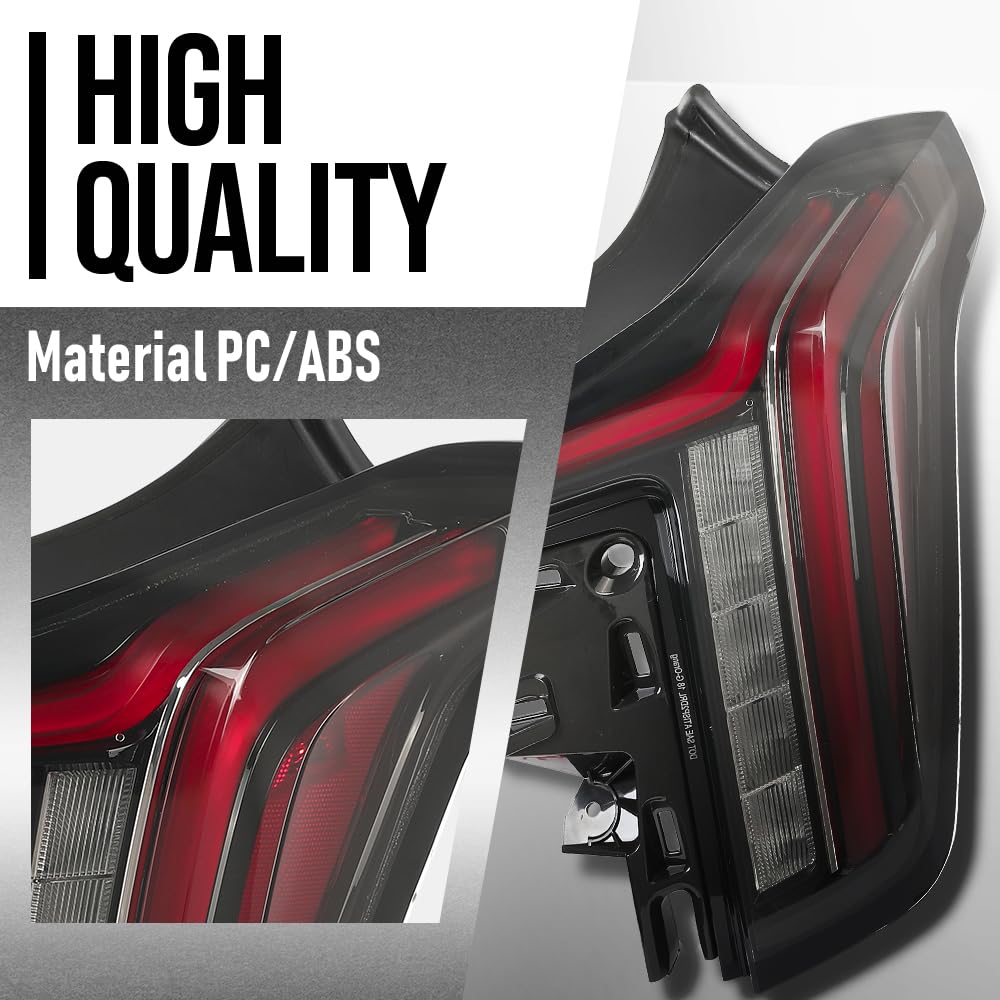 G-PLUS LED Tail Light Right Side Compatible with Cadillac CT5 2020 2021 2022 2023 2024 2025 85164451, 87864509 Red