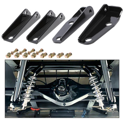 G-PLUS Rear Shock Relocation Kit Compatible With Chevy 66 C10 C20 GMC 1963-1972 Pickup Lowered Truck