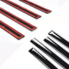 G-PLUS Body Side Molding Trim 1/18" Compatible with 2014-2018 Chevy Silverado/GMC Sierra Crew Cab,4pcs (Black)