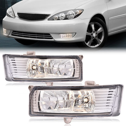 G-PLUS Clear Lens Bumper Fog Light Assembly Compatible With Toyota Camry 2005 2006 Driving Fog Lamps W/Switch + 9006 Bulbs + Wiring Kits neblineros para autos delantero faros antiniebla