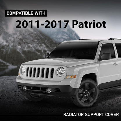 G-PLUS Radiator Support Cover Upper Compatible with Jeep Patriot 2011-2017 Black CH1217100