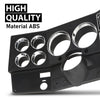 G-PLUS Dash Instrument Bezel w/Wiper Switch Hole Storage Box Compatible with 1981-1983 Chevy GMC Truck Blazer Suburban Black 14023004