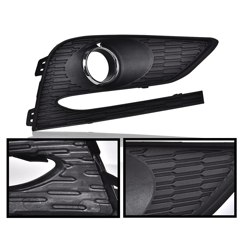 G-PLUS 2pcs Front Bumper Driving Projector Fog Light Lamps Compatible with 2016 2017 2018 Chevy Cruze Does NOT fit LT Manual or Diesel Manual Models left Right W/bezel+switch