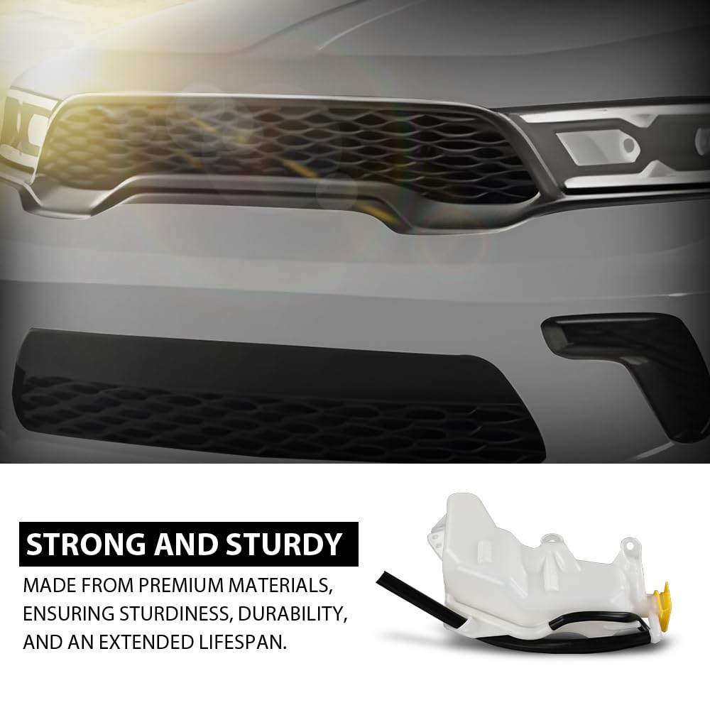 G-PLUS Coolant Reservoir Expansion Tank Compatible with Dodge Durango 2011-2024,Fit Jeep Grand Cherokee 2011-2021/WK 2022 5165708AA-PFM, CH3014133