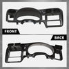 G-PLUS Cluster Dash Bezel Radio Trim Panel Double Din Compatible with Chevy Blazer S10/ GMC Jimmy Sonoma 1998-2004 (Black)