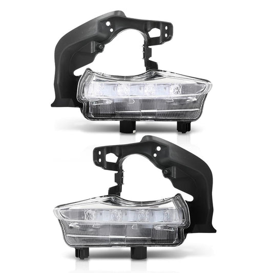 G-PLUS Pair LED DRL Daytime Running Light Driving Fog Lamp, Compatible with Toyota Highlander 2014-2016, Left Driver & Right Passenger Side 2PCS