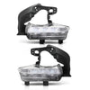 G-PLUS LED DRL Daytime Running Light Driving Fog Lamp Left Driver & Right Passenger Side Pair Compatible with Toyota Highlander 2014 2015 2016 TO2562100, TO2563100, 814400E020, 814300E020 2PCS White