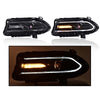 G-PLUS Headlights Assembly Front Headlamp Compatible with Dodge Charger 2015-2021 68214396AD, 68214397AD Clear Lens Black Housing Amber Reflector,Left & Right Bumper Headlamps,faros delanteros