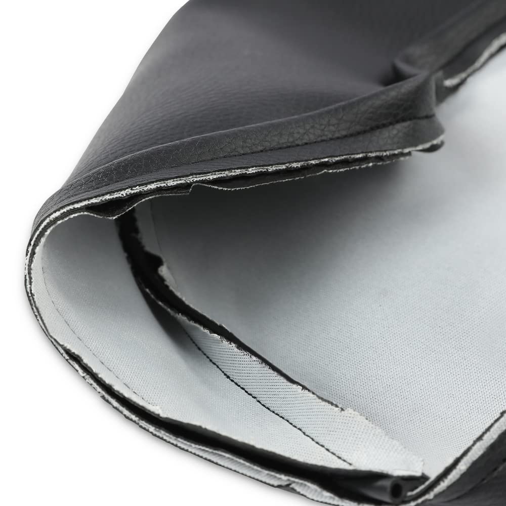 G-PLUS Seat Cover Synthetic Leather Black Compatible with 1979-1987 Yamaha QT50 MA50 Seat Cover