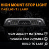 G-PLUS LED 3rd Third Brake Light Compatible with Chevy Silverado GMC Sierra 1500 2500 HD 3500 HD 2014-2018 High Mount Brake Light(Black Housing Clear Lens) 23509162, 20979071