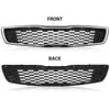 G-PLUS Front Upper Bumper Grille Grill Chrome & Black Compatible with Kia Forte5 Hatchback EX LX 2017 2018 86350-A7810, 86350A7810, 86350A7830, 86350-A7830