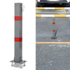 G-PLUS Folding Parking Barrier Lockable Car Bollard Driveway Car Safety Security Post
