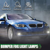 GPLUS Bumper Fog Lights W/bulb Compatible With 2006-2008 BMW E90 325i 328i 330i 335i, Driver & Passenger Side Bumper Mounted Fog Lamps (Smoky lens) neblineros para autos delantero faros antiniebla