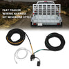 G-PLUS 22Ft 4 Pin 5 Wire Flat Trailer Wiring Harness Kit Copper Wire Wishbone Style Fit for Boat ATV Trailer Tail Light